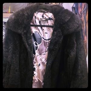 Dennis Basso Faux Fur coat. BURNING MAN!